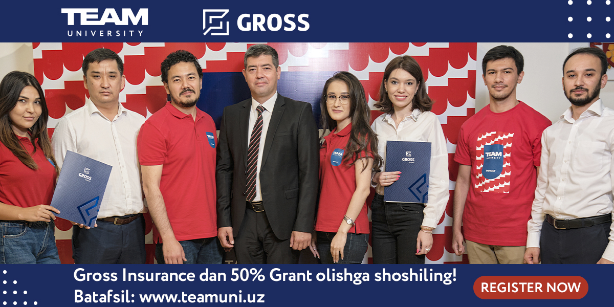 Competition for a grant for TEAM University applicants from the GROSS INSURANCE 